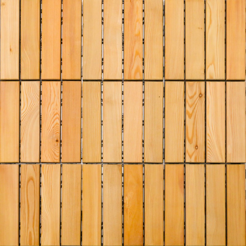 Klick-Holzfliesen, Balkon- und Terrassenfliesen, 4 GP, 310 x 310 mm, A Sortierung