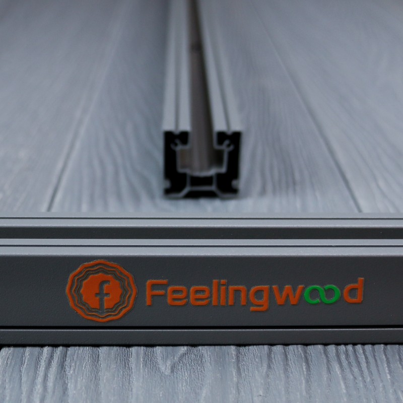 FeelingWood Aluminiumprofil Klick-System, Grau